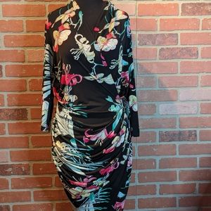 Jennifer Lopez | Bodycon/Faux Wrap Dress | Size Large